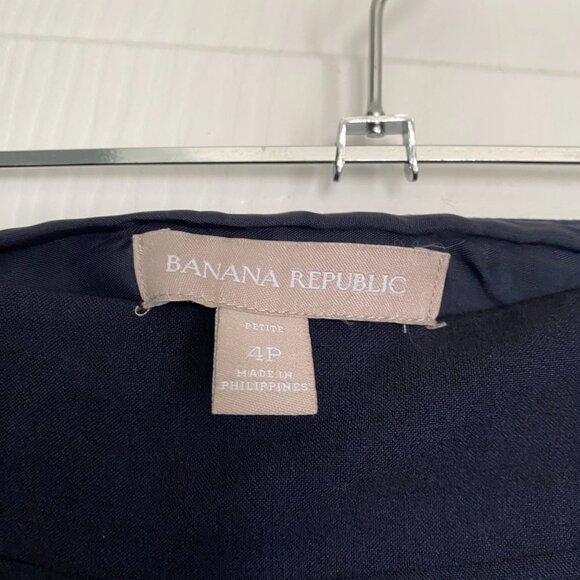 Banana Republic Petite Navy Wool-Blend Skirt – Size 4P - Picture 2 of 5
